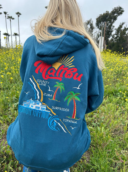 Surf Malibu Sea N Soul Hoodie