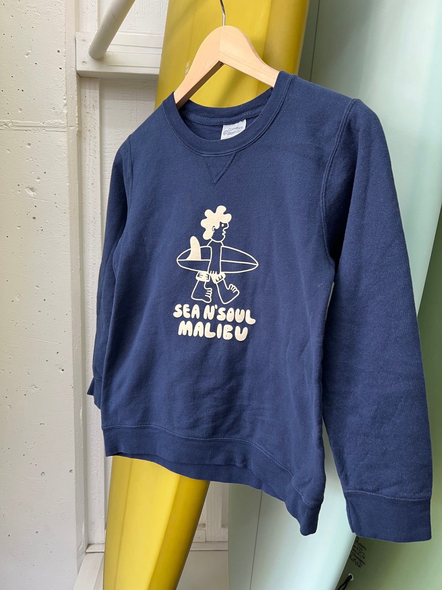 Sea N' Soul Malibu Crewneck Sweater - Navy