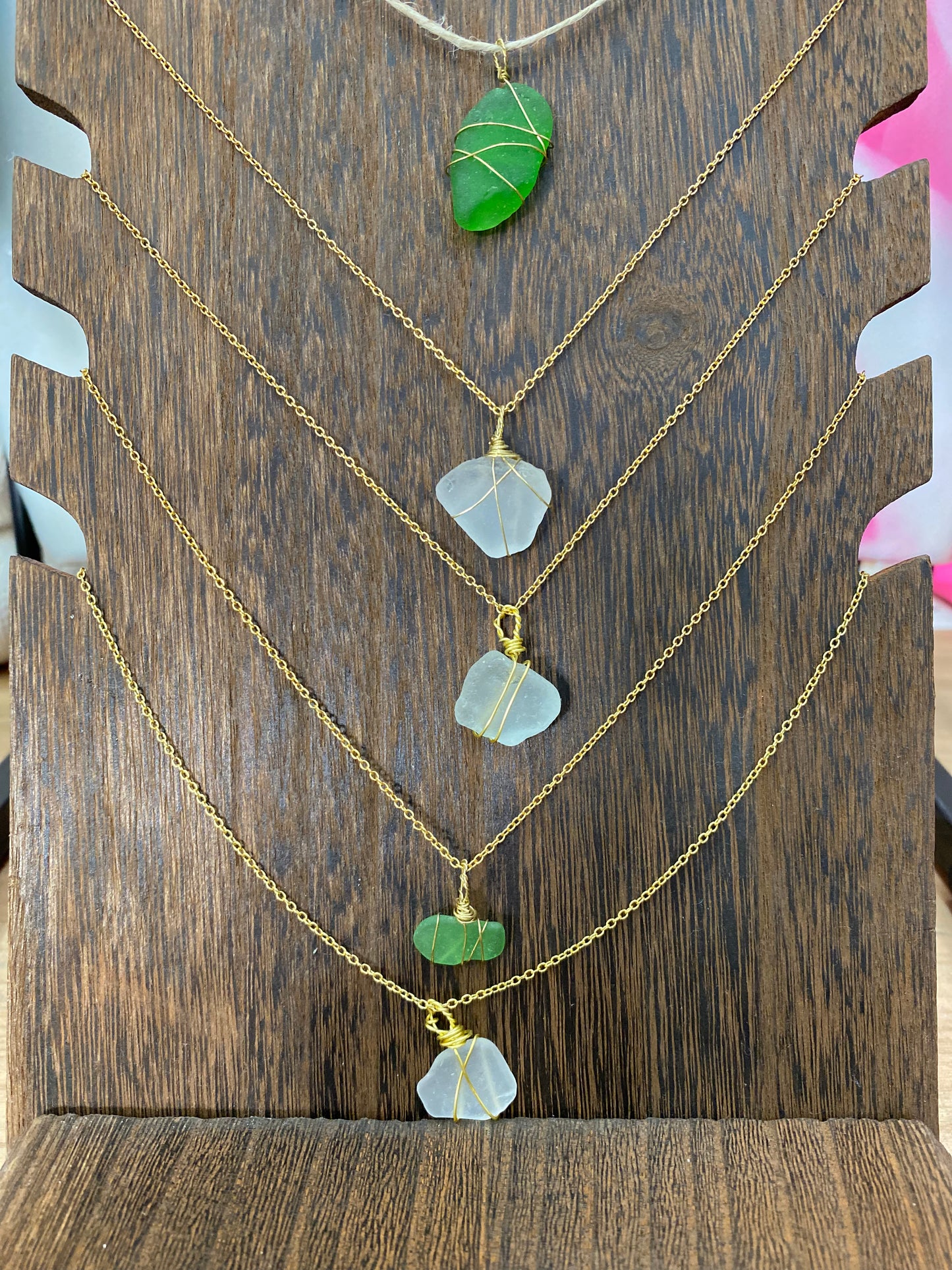 Malibu Seaglass Chain Necklace