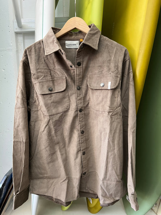 Surface Corduroy Overshirt - Taupe