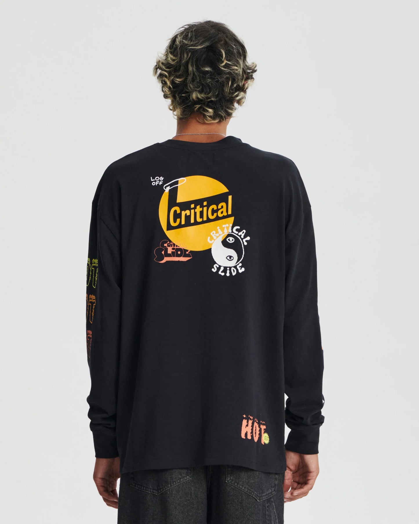 Mixed Up Longsleeve Tee - Vintage Black