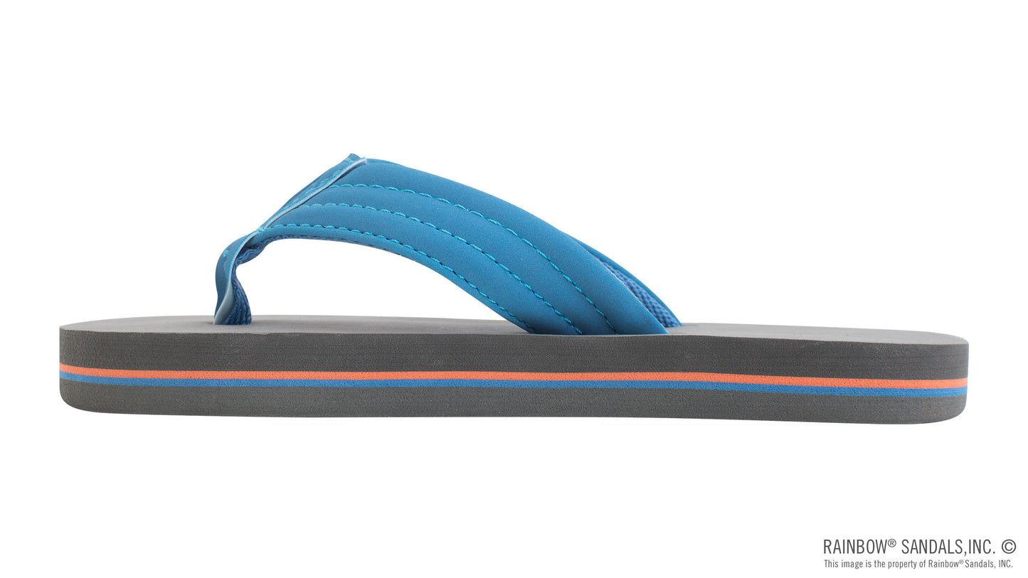 The Grombow - Soft Rubber Top Sole with 1" Strap and Pin Line