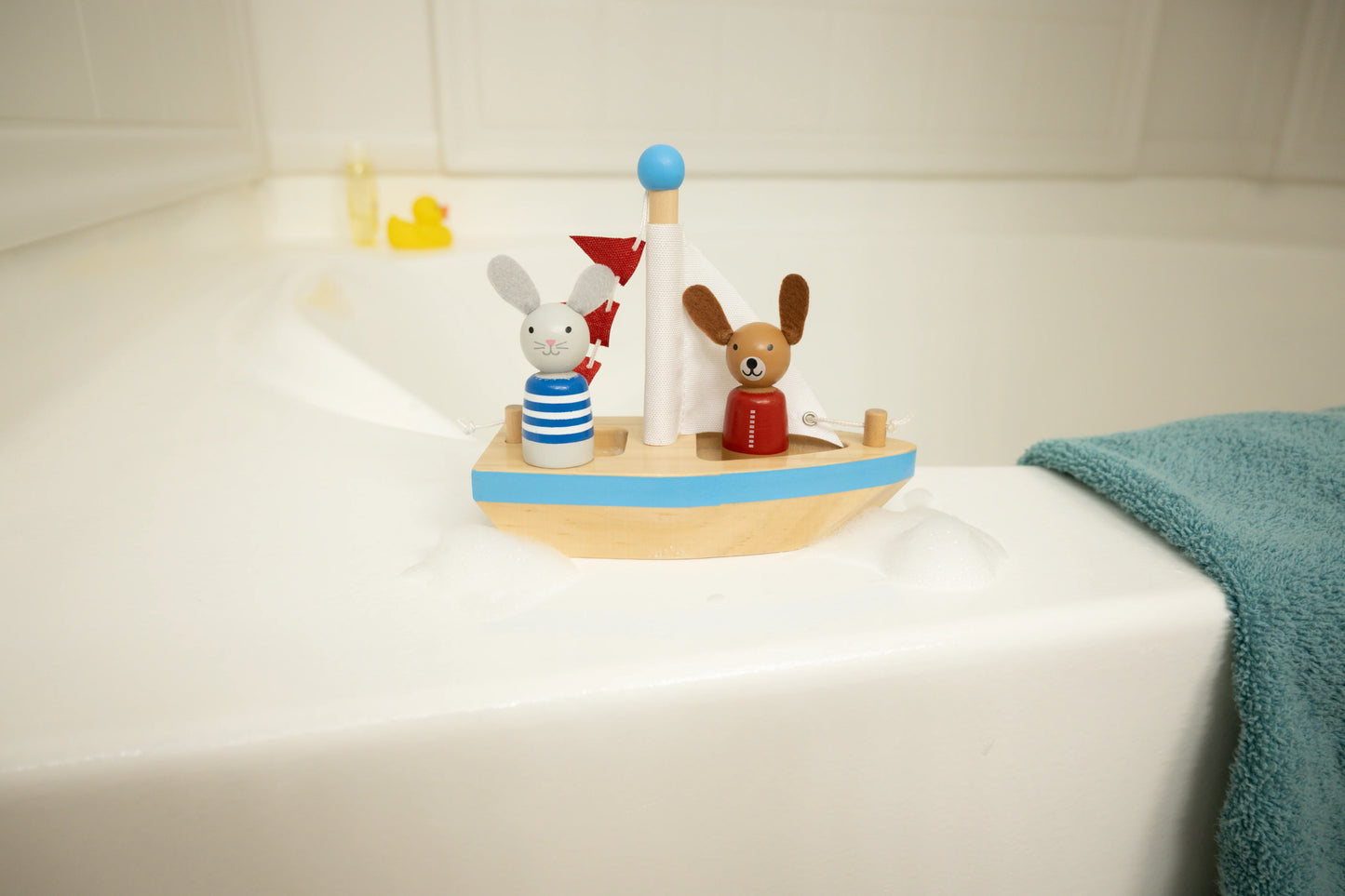 Boats & Buddies Owl & Cat Bath Toy