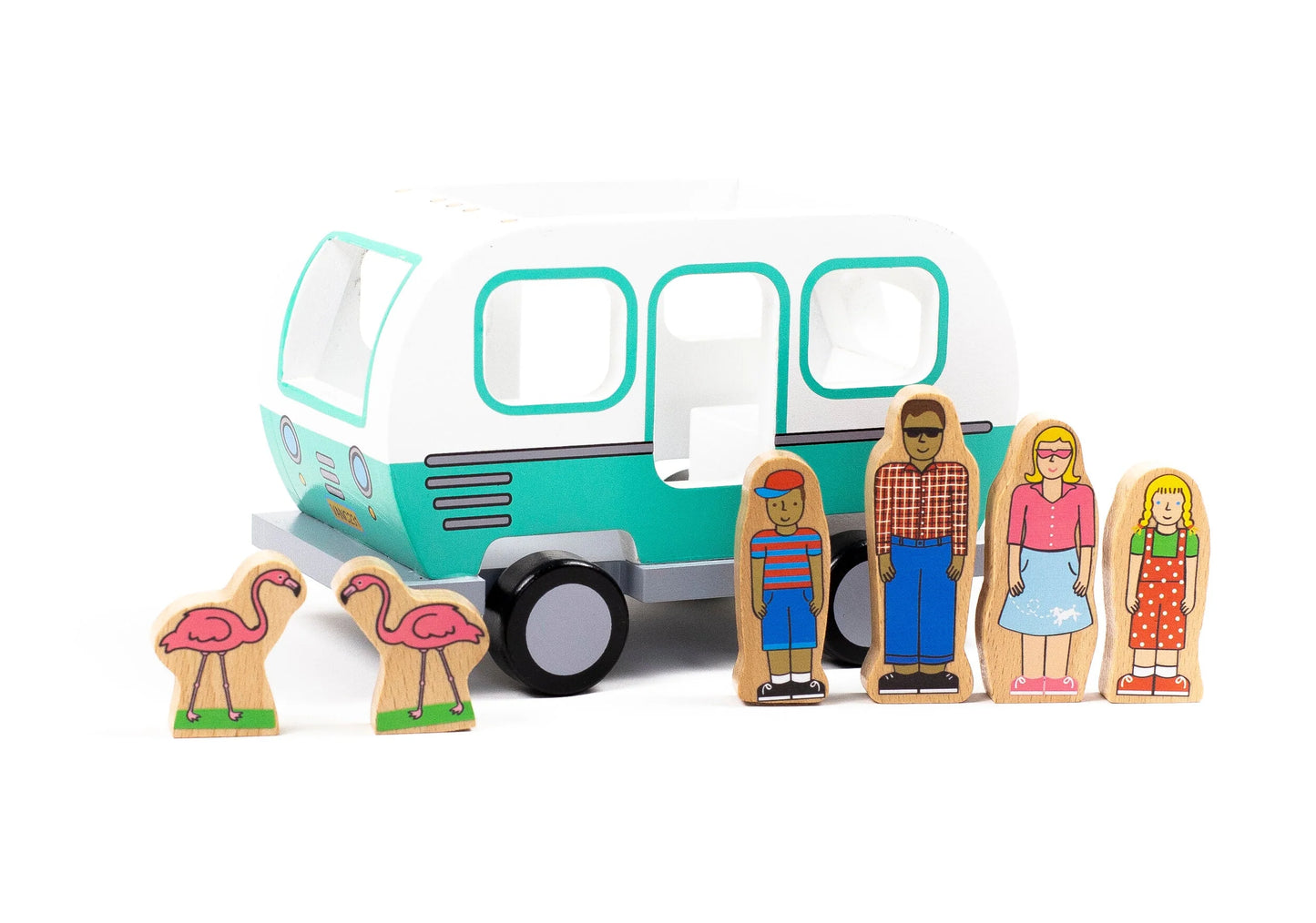 Glamper Camper Magnetic Van Toy Set