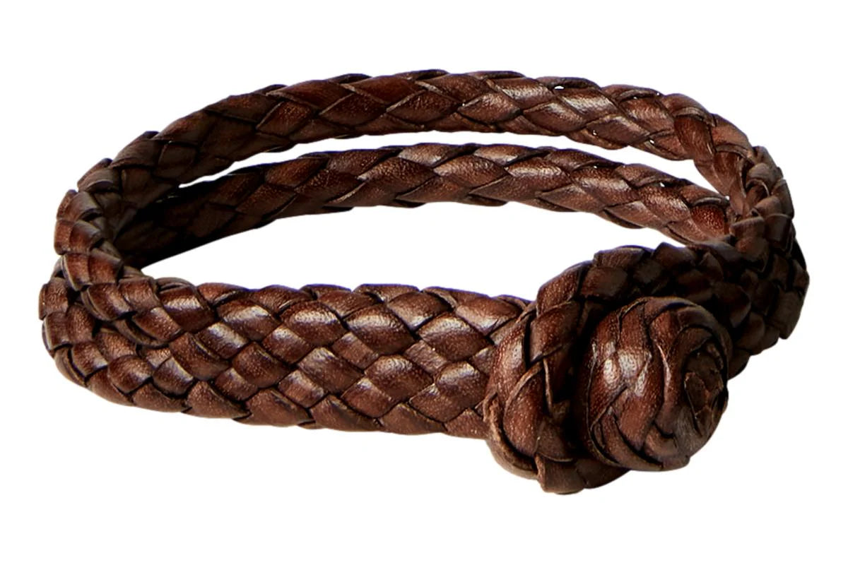 Hand Braided Leather Cuff Bracelet