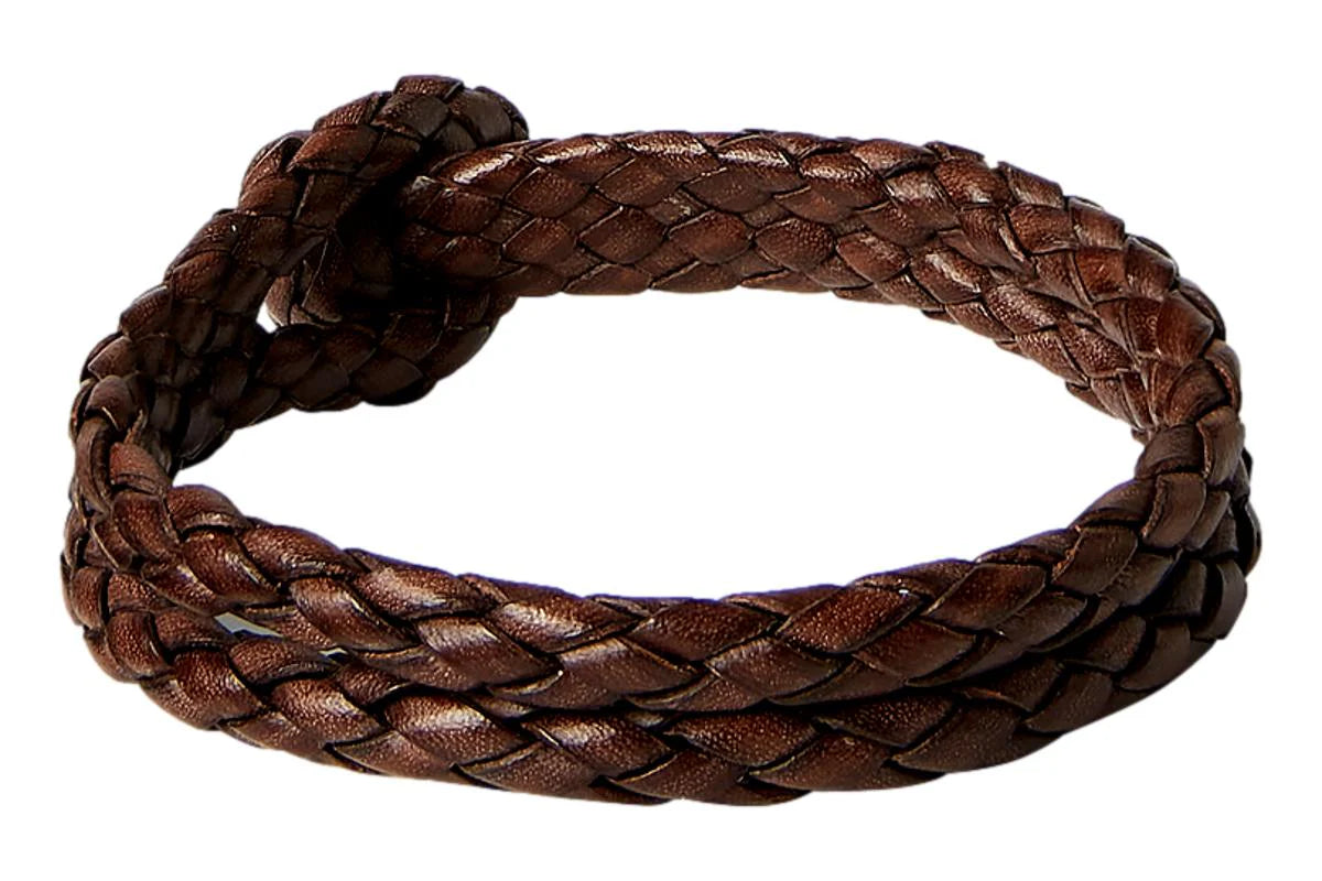 Hand Braided Leather Cuff Bracelet